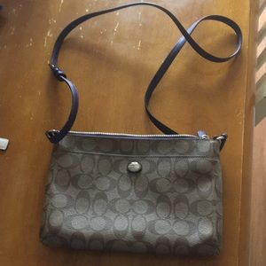Coach crossbody bag plus wristlet